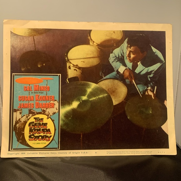 1959 “Gene Krupa Story” lobby card size original movie poster - Picture 1 of 5